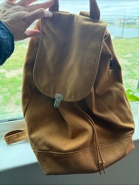 baggu leather backpack sale New Recycled Shoulder Bag D Internal black logo key leash Sale - Baggu